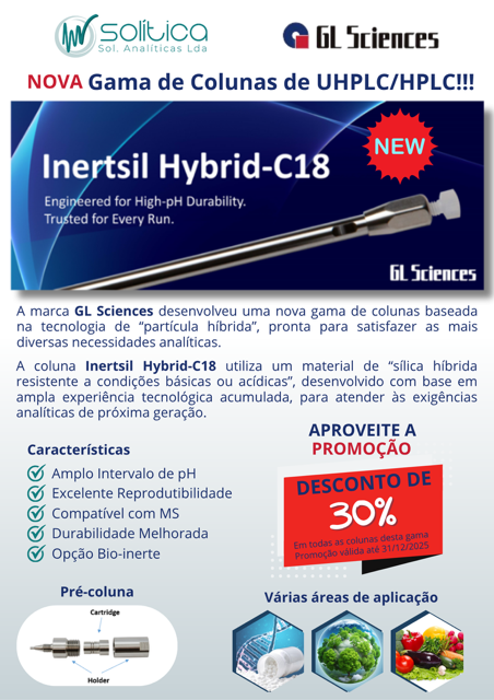 Folheto informativo do produto Inertsil Hybrid-C18